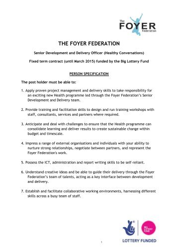 THE FOYER FEDERATION