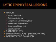LYTIC EPIPHYSEAL LESIONS - H.U.C.