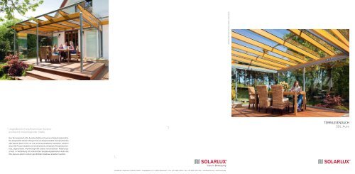 Produktdatenblatt Terrassendach SDL Aura Holz/Aluminium