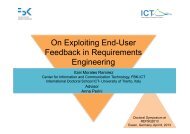 On Exploiting End-User Feedback in Requirements Engineering