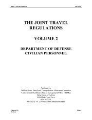Joint Travel Regulations - Marine Corps Base Camp Pendleton