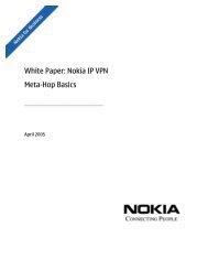 White Paper: Nokia IP VPN Meta-Hop Basics