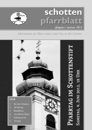 Ausgabe Nr. 39, Pfingsten 2012 - Schottenpfarre