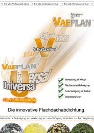 Produktdatenblatt VAEPLAN® Universal/GV