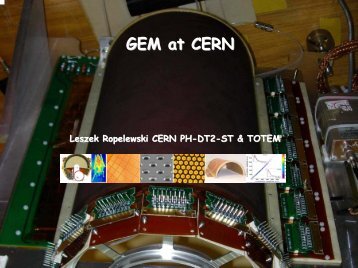 GEM at CERN - Leszek Ropelewski Home Page