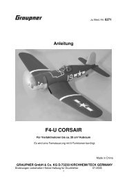 Anleitung F4-U CORSAIR - Graupner