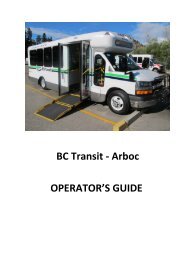 TR-021 Arboc Bus Manual - BC Transit