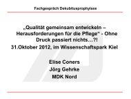 FachgesprÃ¤ch Dekubitusprophylaxe 2012 (*.pdf) - MDK Nord