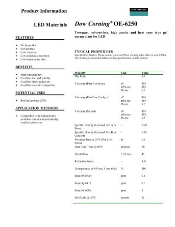 Dow Corning OE-6250