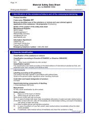 Material Safety Data Sheet - FabriClean Supply