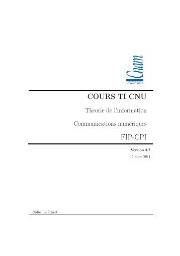 COURS TI CNU FIP-CPI - easytp.cnam.fr
