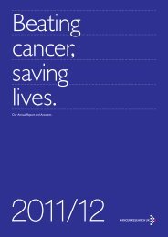 Annual Report and Accounts 2011/12 - Cancer Research UK