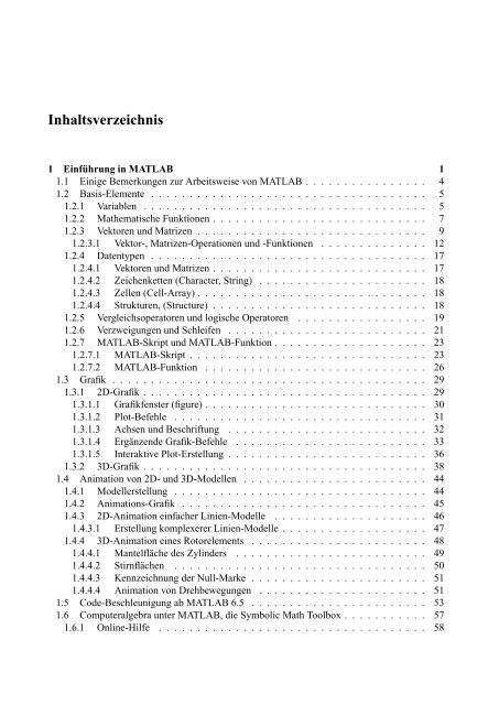 MATLAB in der Ingenieurpraxis