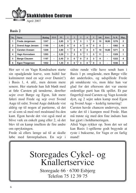 Klubblad nr. 2/2007 - Skakklubben Centrum