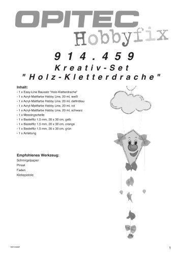 Kreativ-Set "Holz-Kletterdrache"