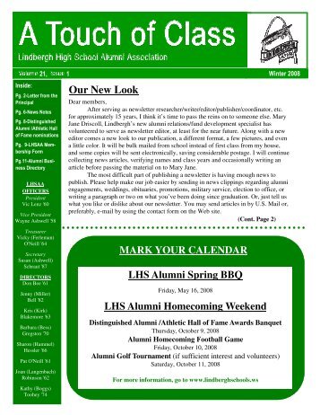 NEWSLETTER February - Lindbergh School District