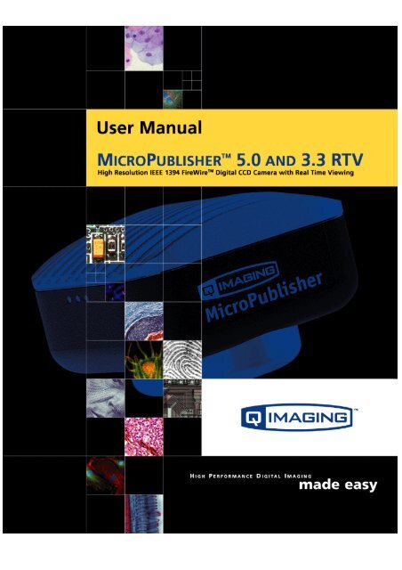 MicroPublisher RTV User's Manual - QImaging