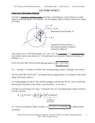 Lecture Notes 02: Gauss' Law, Divergence Theorem, Stokes'