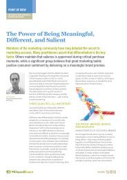 The Power of Being Meaningful, Different, and ... - Millward Brown