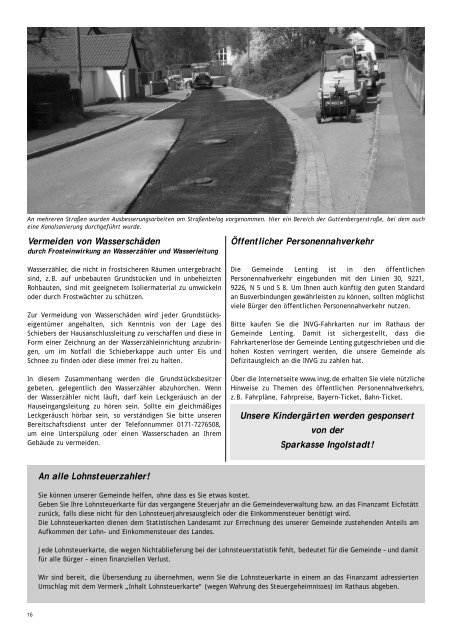 Mitteilungsblatt Lenting 2009/II