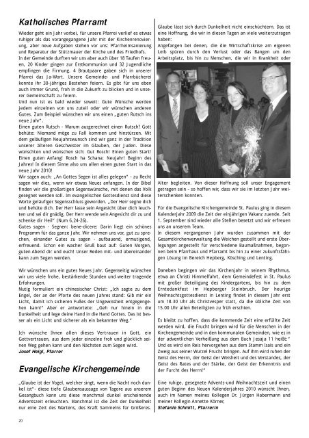 Mitteilungsblatt Lenting 2009/II