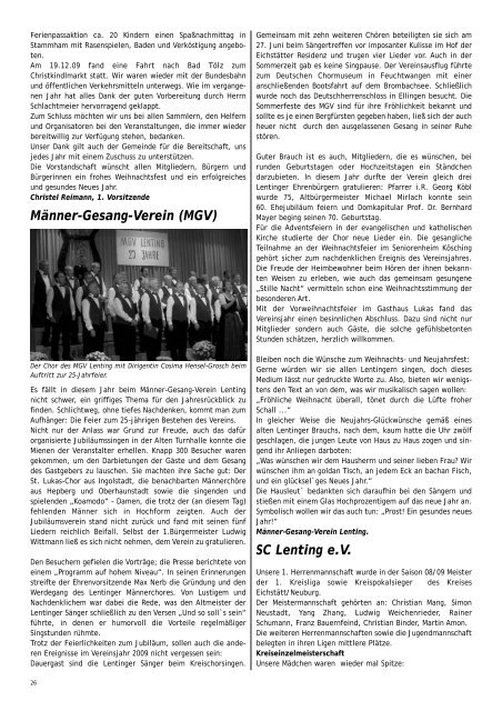 Mitteilungsblatt Lenting 2009/II