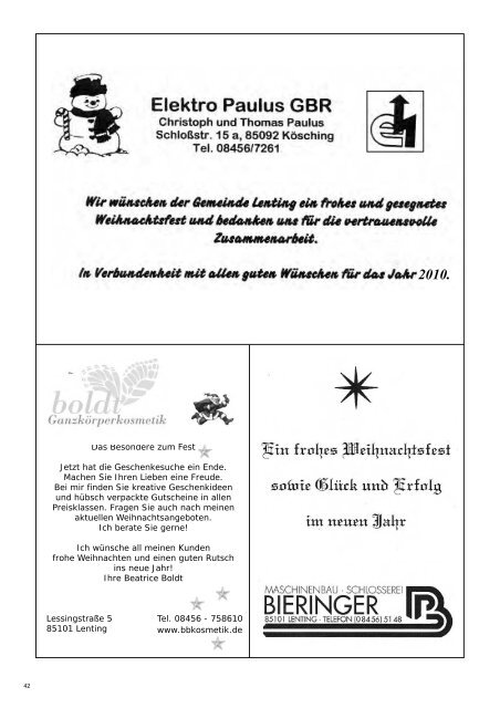 Mitteilungsblatt Lenting 2009/II