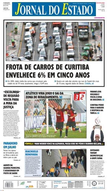 frota de carros de curitiba envelhece 6% em cinco anos - Bem ParanÃ¡