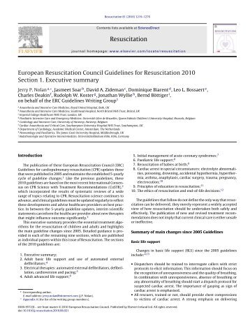 European Resuscitation Council Guidelines for ... - Auletta99.net