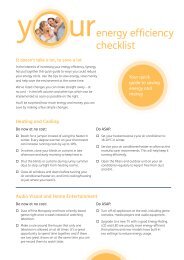 energy efficiency checklist - Synergy