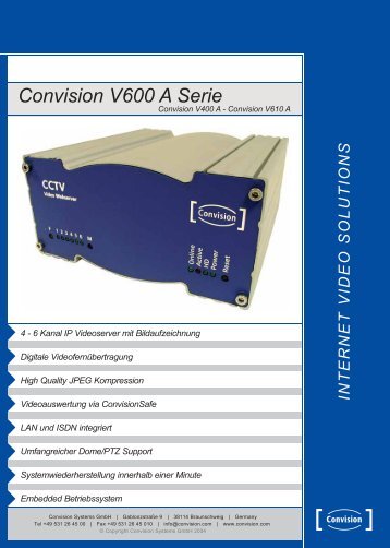 Convision V600 A Serie - Visicom