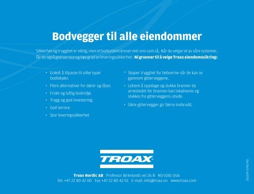 Troax bodvegger