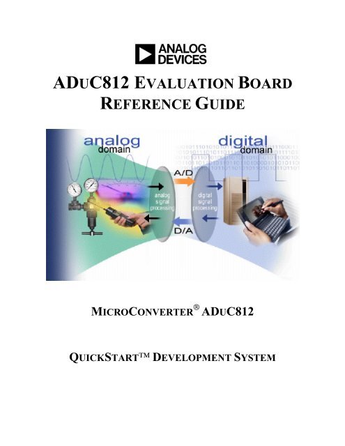 ADUC812 EVALUATION BOARD REFERENCE GUIDE