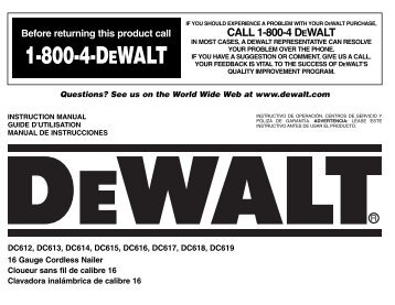 1-800-4-DEWALT