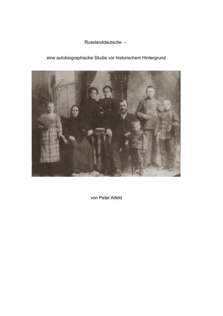 Russlanddeutsche - Geschichte der Wolgadeutschen