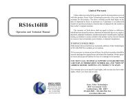 RS 16x16 HB (pdf) - Knox Video Technologies