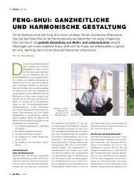 FEnG-ShuI: GanZhEITlIchE unD harMOnISchE ... - bueroffice.ch