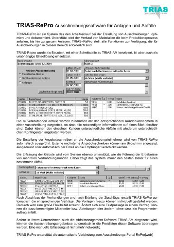 TRIAS-RePro - Trias Informatik GmbH