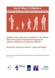 Ashton, Leigh and Wigan - North West Public Health Observatory