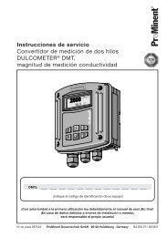 Instrucciones de servicio - Convertidor de mediciÃ³n de ... - ProMinent