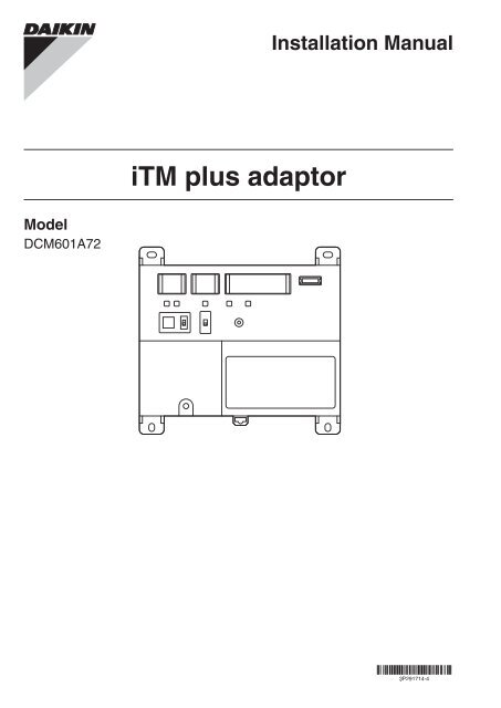 DAIKIN GROUP CONTROL ADAPTOR KRP4A536 EC9509A