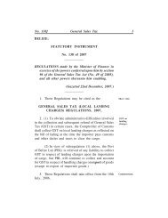 STATUTORY INSTRUMENT No. 138 of 2007 - The Belize ...