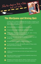 The Marijuana and Driving Quiz