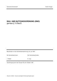 BAU- UND NUTZUNGSORDNUNG (BNO) - Gemeinde Sarmenstorf
