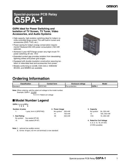 G5PA-1-2 - West Florida Components