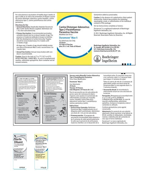 Duramune max 5/4L - Boehringer Ingelheim Vetmedica