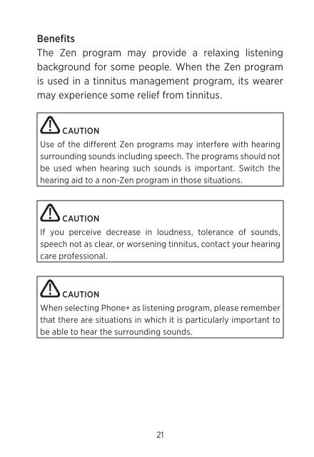 Users instructions C4-9 - Widex for professionals