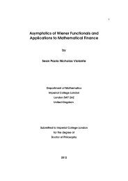 Asymptotics of Wiener Functionals and Applications to Mathematical ...