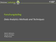 Data Analytics Methods and Techniques Forschungskolleg