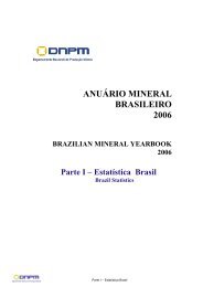 Parte I - EstatÃ­stica Brasil - Departamento Nacional de ProduÃ§Ã£o ...